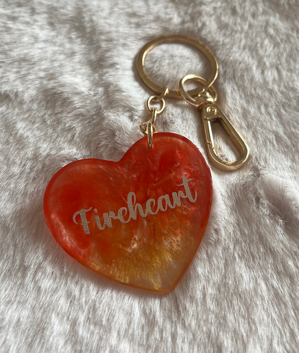 Llavero corazón en llamas - Fireheart