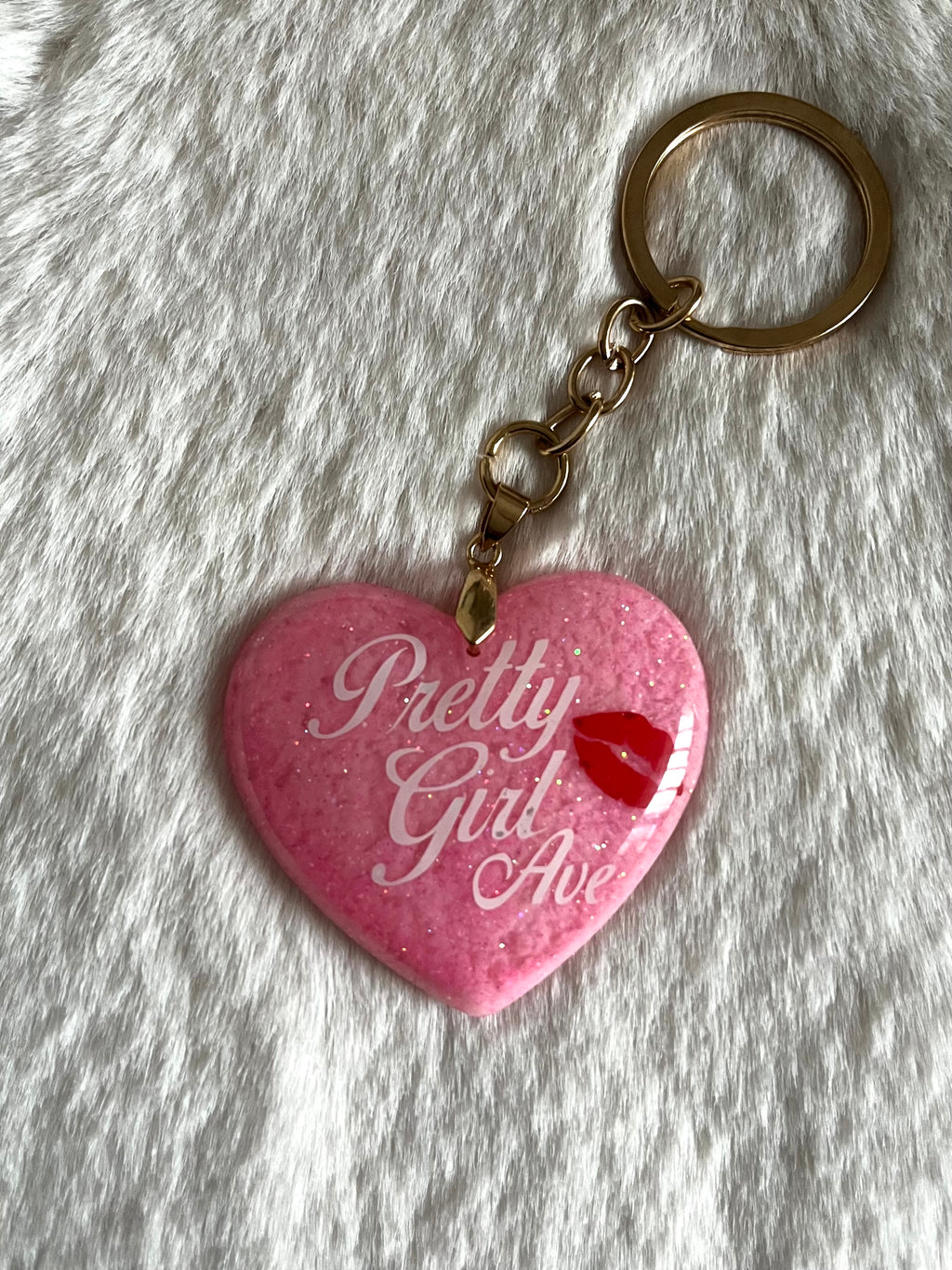 Llavero Pretty Girl Ave (2da edición) • Rosa pastel