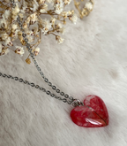 Colgante de corazón - pétalo de flor  image 2