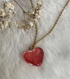 Colgante de corazón - pétalo de flor  image 3